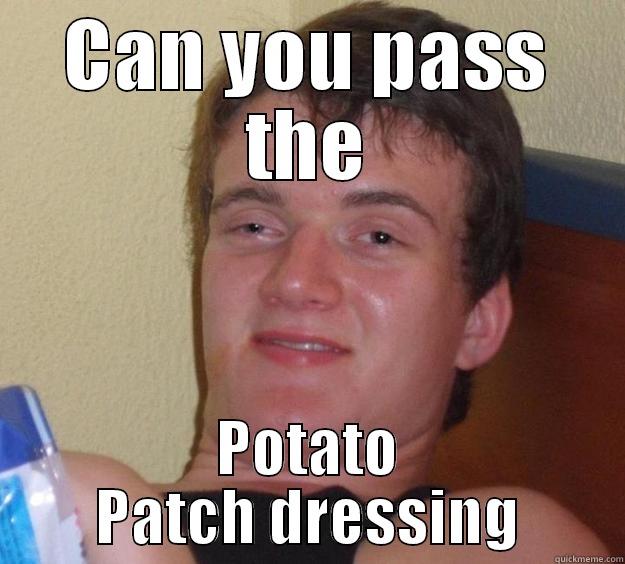 CAN YOU PASS THE POTATO PATCH DRESSING 10 Guy