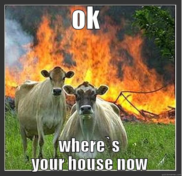 OK  WHERE`S YOUR HOUSE NOW Evil cows