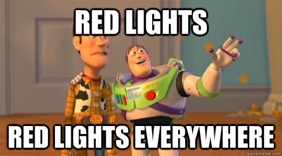 red lights red lights everywhere - red lights red lights everywhere  Buzz Glitter