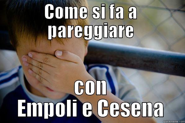 COME SI FA A PAREGGIARE CON EMPOLI E CESENA Confession kid