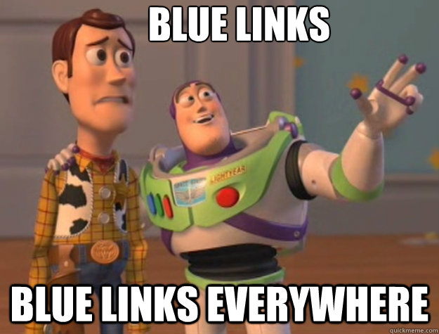 Blue links blue links everywhere - Blue links blue links everywhere  Toy Story