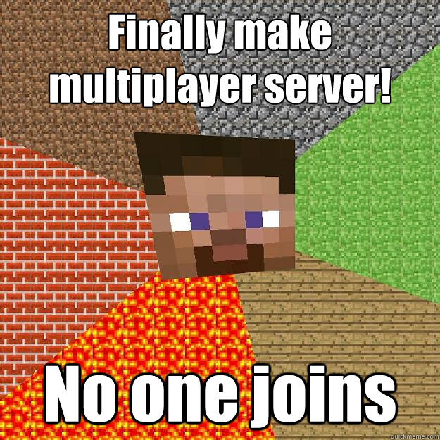 Finally make multiplayer server! No one joins  Minecraft