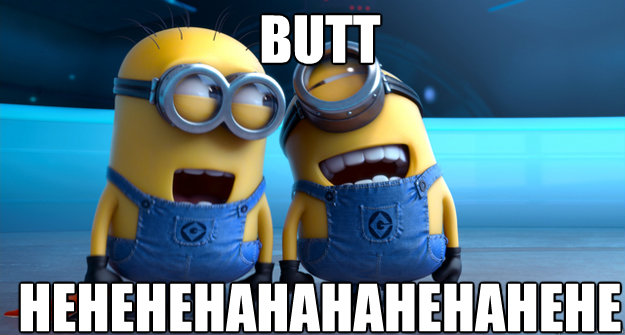 pictures of minion butts