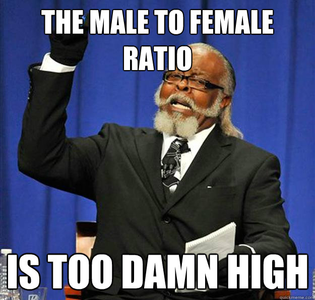 The male to female ratio Is too damn high  Jimmy McMillan