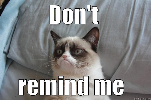  DON'T  REMIND ME  Grumpy Cat