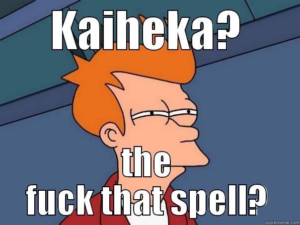 KAIHEKA? THE FUCK THAT SPELL? Futurama Fry