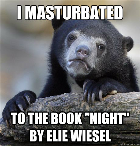 I masturbated To the book 