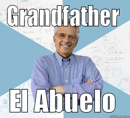 GRANDFATHER EL ABUELO Engineering Professor