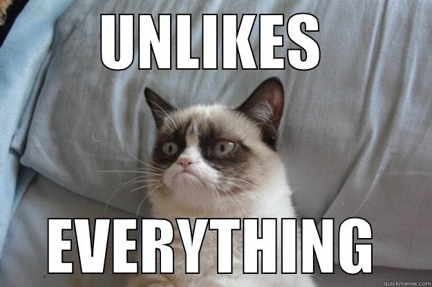 MARK TODAY - UNLIKES EVERYTHING Grumpy Cat