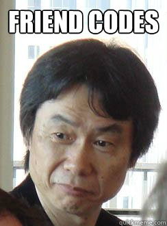 Friend codes    Sad Miyamoto