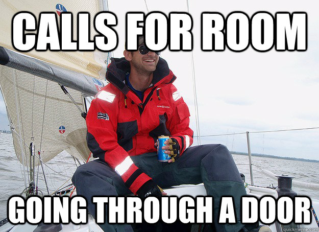 calls for room going through a door - calls for room going through a door  Sailor Steve