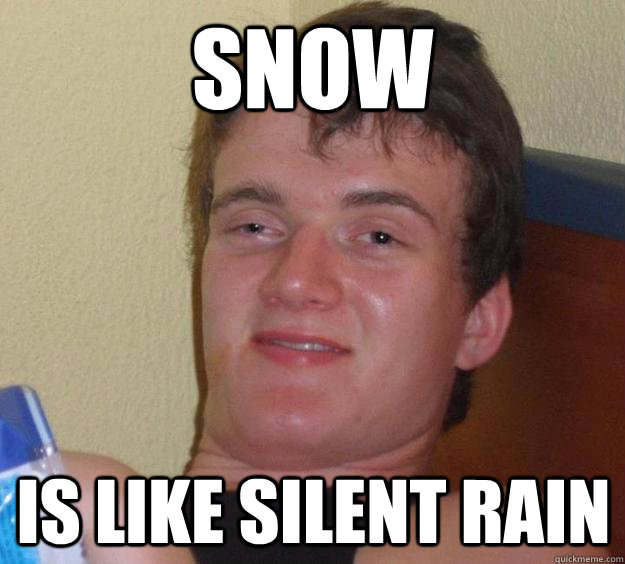 Snow is like silent rain  10 Guy