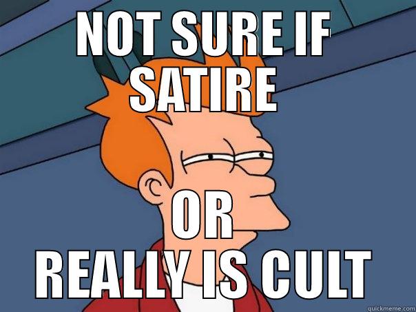 NOT SURE IF SATIRE OR REALLY IS CULT Futurama Fry