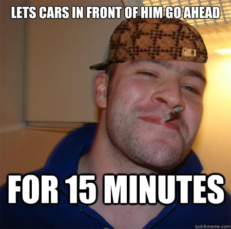 Lets cars in front of him go ahead For 15 minutes - Lets cars in front of him go ahead For 15 minutes  Misc