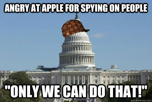 angry at apple for spying on people 