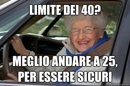 limite dei 40? meglio andare a 25, per essere sicuri  South Florida Driver