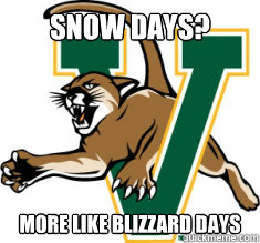 snow days?  more like blizzard days - snow days?  more like blizzard days  Mascot