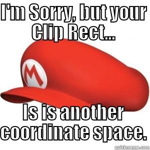 I'M SORRY, BUT YOUR CLIP RECT... IS IS ANOTHER COORDINATE SPACE. Misc