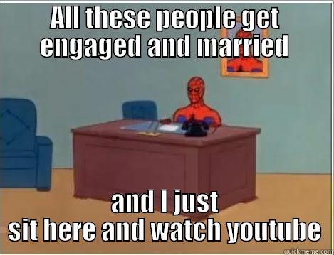 ALL THESE PEOPLE GET ENGAGED AND MARRIED AND I JUST SIT HERE AND WATCH YOUTUBE Spiderman Desk