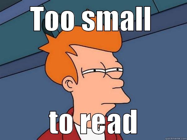 TOO SMALL  TO READ Futurama Fry