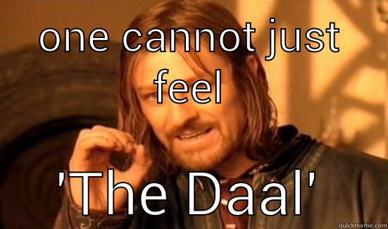 ONE CANNOT JUST FEEL 'THE DAAL' Boromir