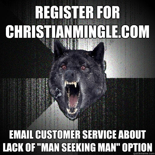 register for christianmingle.com email customer service about lack of 
