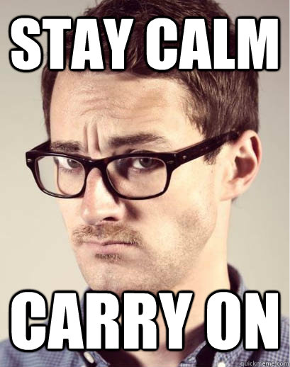 STAY CALM CARRY ON  Junior Art Director