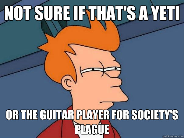 Not sure if that's a Yeti or the guitar player for Society's Plague  Futurama Fry