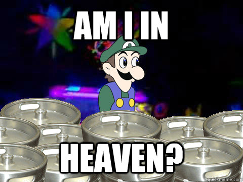 Am I In Heaven?  house party luigi