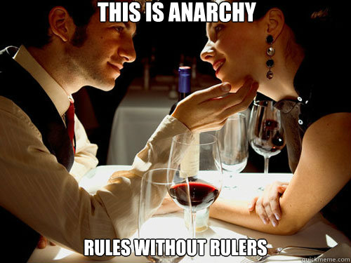 this is anarchy rules without rulers  