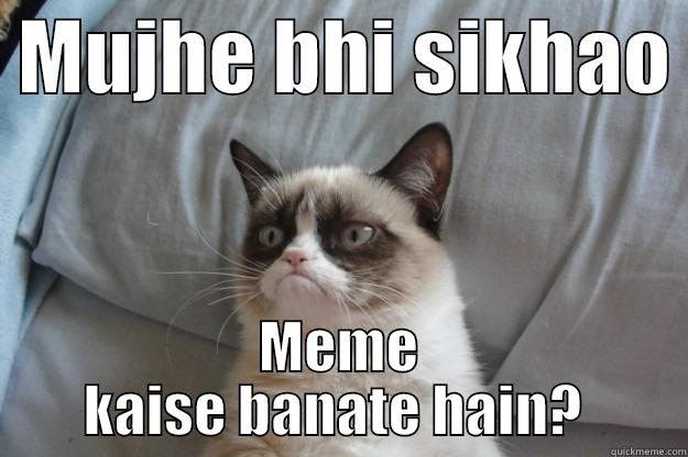  MUJHE BHI SIKHAO  MEME KAISE BANATE HAIN?  Grumpy Cat