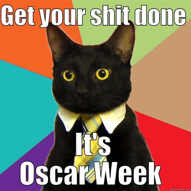 GET YOUR SHIT DONE  IT'S OSCAR WEEK  Business Cat