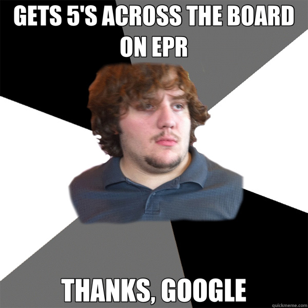 GETS 5'S ACROSS THE BOARD ON EPR THANKS, GOOGLE  Family Tech Support Guy