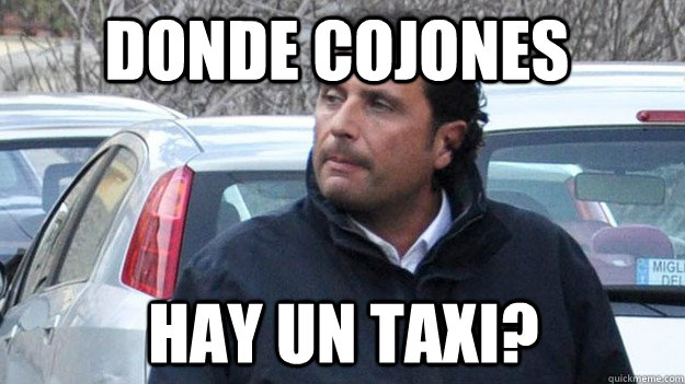 donde cojones Hay un taxi?  Shady Captain Francesco Schettino