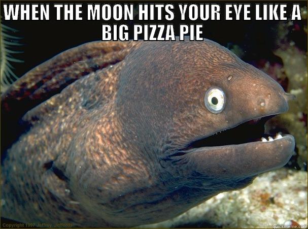 WHEN THE MOON HITS YOUR EYE LIKE A BIG PIZZA PIE  Bad Joke Eel