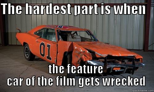 general lee splitter scuffers xD - THE HARDEST PART IS WHEN    THE FEATURE CAR OF THE FILM GETS WRECKED Misc