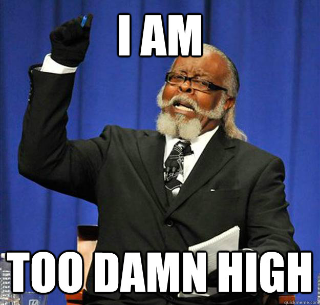 i am too damn high  Jimmy McMillan