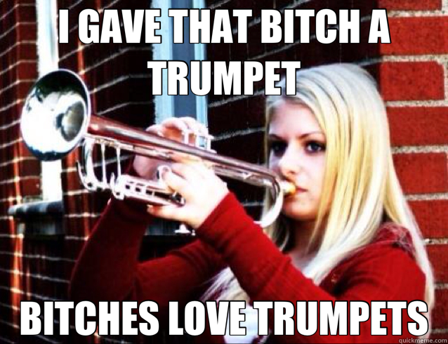 I GAVE THAT BITCH A TRUMPET BITCHES LOVE TRUMPETS - I GAVE THAT BITCH A TRUMPET BITCHES LOVE TRUMPETS  Misc