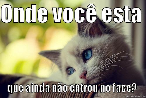 Saudades de Mãe - ONDE VOCÊ ESTA  QUE AINDA NÃO ENTROU NO FACE? First World Problems Cat