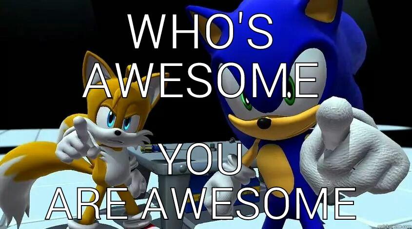 WHO'S AWESOME YOU ARE AWESOME Misc