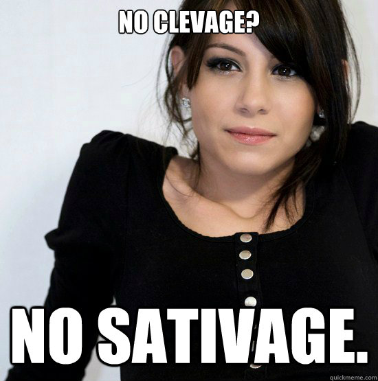 NO CLEvAGE? NO SATIVAGE.  Good Girl Gabby