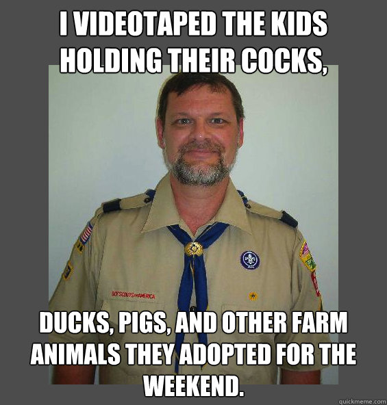 i videotaped the kids holding their cocks, ducks, pigs, and other farm animals they adopted for the weekend.  