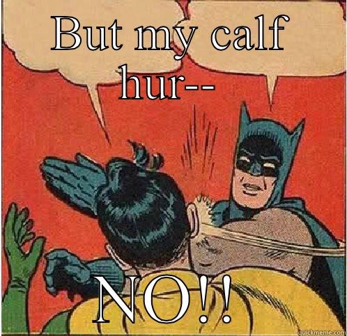 BUT MY CALF HUR-- NO!! Batman Slapping Robin