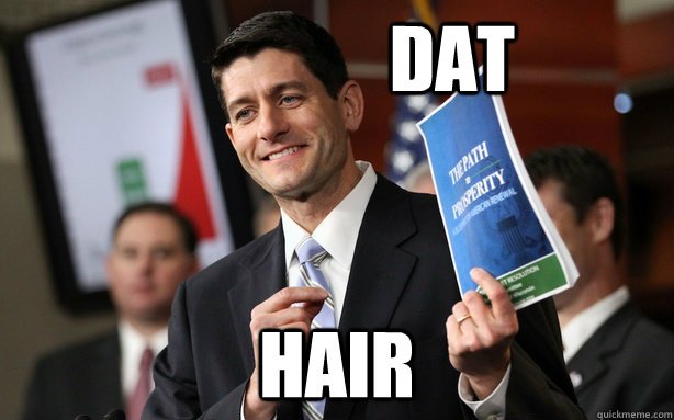                DAT HAIR                 Good Guy Paul Ryan