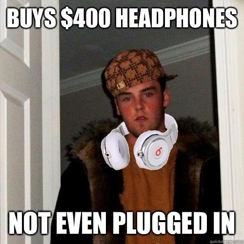 Buys $400 headphones Not even plugged in - Buys $400 headphones Not even plugged in  Misc