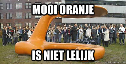 mooi oranje is niet lelijk - mooi oranje is niet lelijk  HP memes