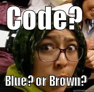 CODE? BLUE? OR BROWN? Misc