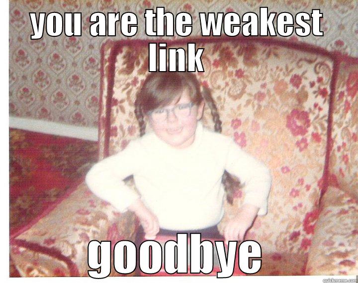 weakest link - YOU ARE THE WEAKEST LINK GOODBYE Misc