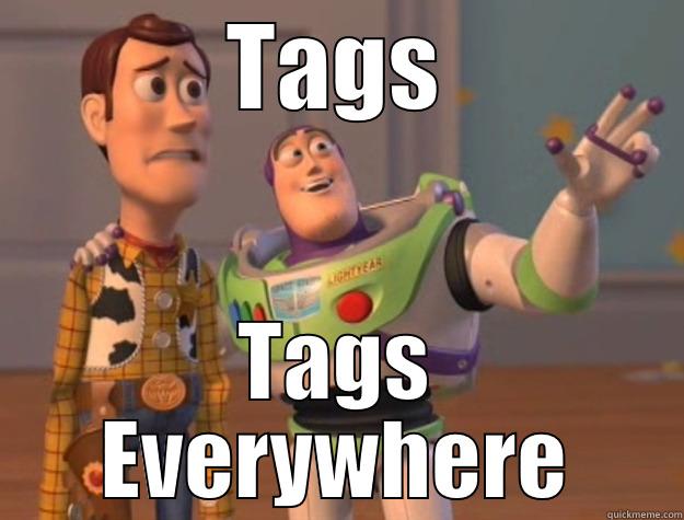 TAGS TAGS EVERYWHERE Toy Story