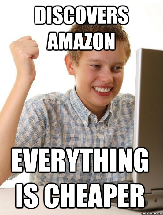 Discovers Amazon EVERYTHING IS CHEAPER - Discovers Amazon EVERYTHING IS CHEAPER  First Day on the Internet Kid